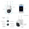 ZUMIMALL Solar Security Cameras Wireless Outdoor, 360° View Outdoor Camera