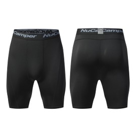 NuCamper Herren Kompressionsshorts, Schnelltrocknendes Base Layer Tights Sport Unterhosen für Enge Trockene, Atmungsaktiv Laufhose Herren Kurz Sport Shorts Laufshorts Trainingsshorts