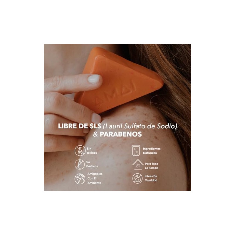 Set Shampoo en Barra AMAI Natural – Hidratante, Anticaída y