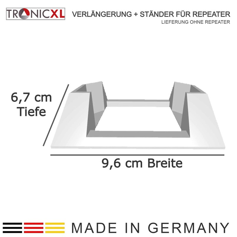 TronicXL 2 Metre Extension/Stand W-LAN Repeater Compatible with Fritz Repeater