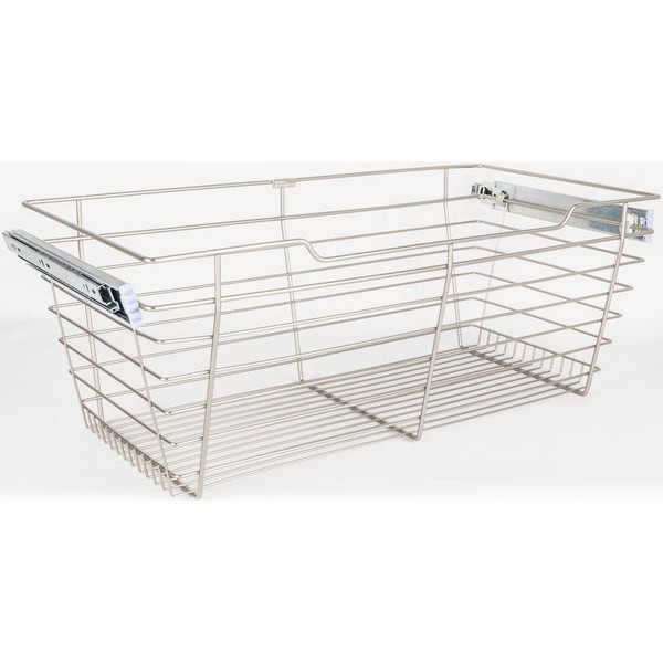 Hardware Resources POB1-162311 11" Tall Pull Out Wire Basket with