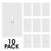 Maxxima 3 Way Toggle Wall Switch On/Off White 15A, Light