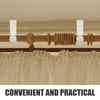Alipis Ceiling Curtain Rod Brackets: 3pcs Curtain Rod Bracket Extenders