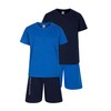 Boys 2 Pack Short Pyjamas Nightwear PJ Sets Twin Pack