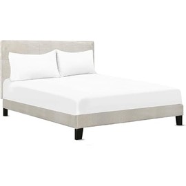 A ATH COLLECTION 800 Thread Count Egyptian Cotton Fitted Sheet 40 CM/16 Inch Extra Deep Pocket, Hotel Quality Cotton Soft, Fade & Wrinkle Resistant Fitted Bed Sheets (Double)