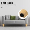 Qodiacl Pack of 4 Furniture Feet, Wood, 10 cm, Square