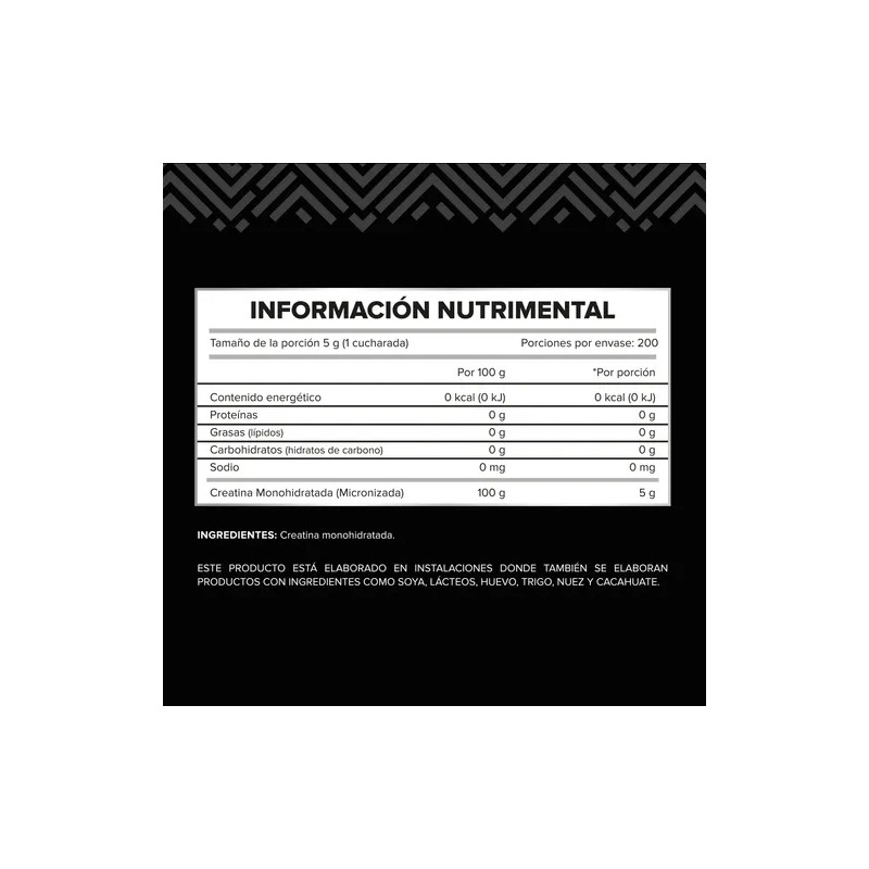 Suplemento Alimenticio Yaoca Creatina Monohidratada Natural