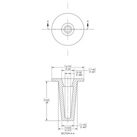 Caplugs T-4X T Series – Plastic Tapered Cap and Plug, 200 Pack, Red LD-PE, Cap OD 0.385" x Plug ID 0.513" Protective Closures, Dust and Moisture Seals, MIL Spec, SAE Fittings, Hydraulic (99394271)