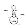 20X Detachable Swivel Lobster Clasp Clips Hook Alloy Key Ring