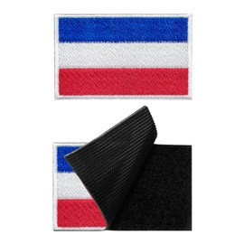 SUCIKORIO Pack of 2 8 x 5 cm Patches Velcro Netherlands Sticker Flags Patch Dutch Military Velcro Patch Hook and Loop Velcro Patch for Military Uniform Tactical Bag, Backpack, Shoulder Bag