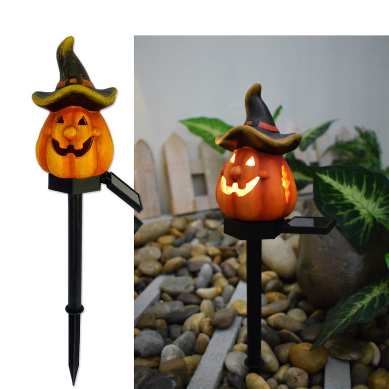 All Saint's Day Solar Powered Lights Skull Crow Pumpkin LED