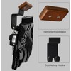 Helmet Holder Wall Mount, Motorcycle Gear Rack with 2 Key