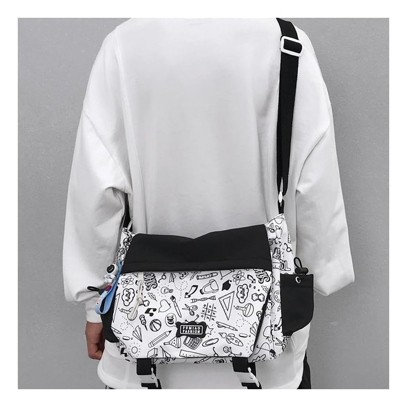 Inshere Cute Shoulder Bag, Aesthetic Shoulder Bag, Nylon Y2K Shoulder