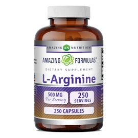 Amazing Nutrition Formulas Arginine 500 250 Caps Arginina Cápsulas