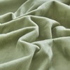 Houseri Sage Green Velvet Comforter Set Queen Fluffy Light Green