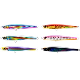 Hard Lure, Sinking Pencil, 3.7 inches (95 mm), 1.4 oz (40 g), 6 Colors + Lure Case, Blue Flounder, Flounder, Flounder, Fly Well