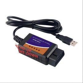 Sell-Off USB OBD2 ELM327 Scanner Reader for Windows, Laptop PC, ELMconfig FoCCCus Diagnostic Scan Tool with HS-Can (Up) /(Down) MS-Can Switch for Ford Mazda Chevy Lincoln Series Vehicles