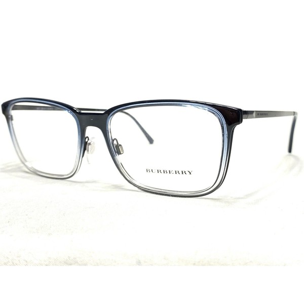 NEW Burberry B1315 1241 Mens Blue & Clear Modern Eyeglasses Frames 54/17~145