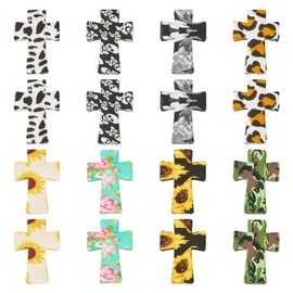 16 cuentas de silicona cruzadas para hacer llaveros, calavera de esqueleto, religión Jesús, diseños de leopardo, cuentas sueltas de goma para hacer pulseras, joyas y bolígrafos con cuentas