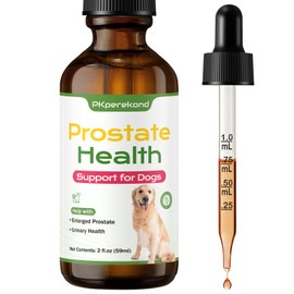 Dog Prostate Health Support, Relieves Enlarged Prostate, Supports Urinary Tract Health, Normal Frequency, Enhances Overall Immune Wellness, Natural Herbal Supplement, 2 oz (59 ml)