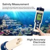VIVOSUN 5-in-1 Digital PH Meter with PH/Salinity/TDS/EC/Temperature Function, Backlight Screen,