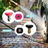 YunGuoGuo High Pressure Hose Nozzle for Garden Car,Heavy Duty Metal