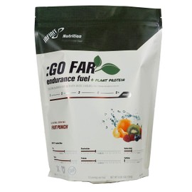 INFINIT Nutrition Go Far endurance fuel + Plant Protein - Isotonic Endurance Sport Hydration Drink Mix - Natural Energy & Electrolytes - Fruit Punch Flavor