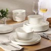 Gibson Home Dempsey Road 12-Piece Stoneware Dinnerware Set – Service