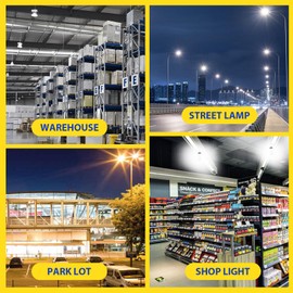 TJBB 2-Pack 80W LED Corn Bulbs,E26/ E39 Base Light,5000K Daylight,LED Replacement Metal Halide HID CFL for Commercial Industrial Lighting Warehouse High Bay Light Fixture Garage Workshop