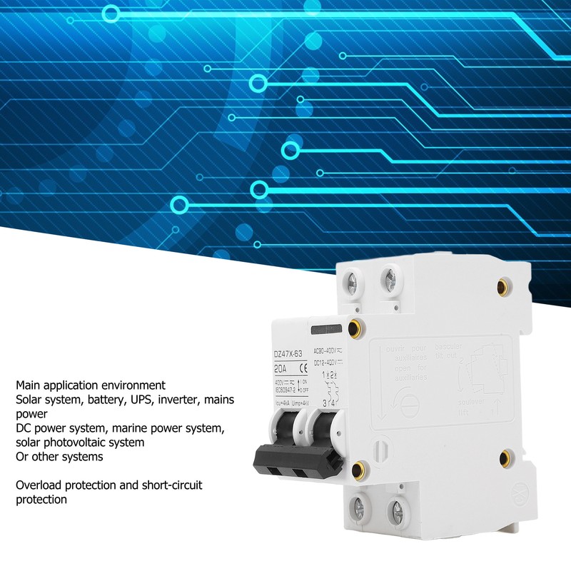 Circuit Breaker Overload Protection Fast Tripping PV Circuit Breaker AC