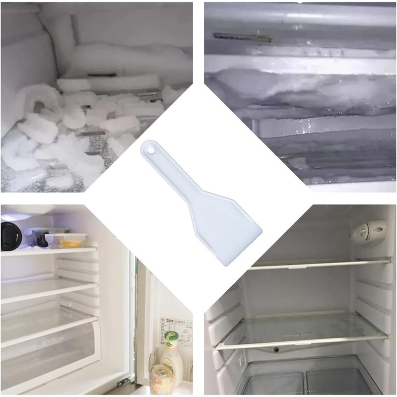 AFCJLTO Freezer Set - 2 Plastic Ice Scraper Cleaning Tools