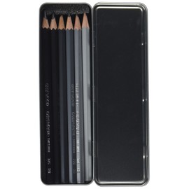 CREATIVE ART MATERIALS Grafwood 6 Piece Metal Box Set (775.306)