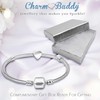 Ladies 20cm Starter Charm Bracelet with Silver Heart and Gift
