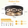 Yonhamph Motion Sensor Flush Mount Ceiling Light,3-Light Ceiling Light Fixture
