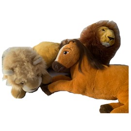 Weighted Stuffed Animal, Large Lion or Horse with 5 lbs - Jumbo Lion with 10 lbs, washable plush buddy