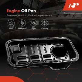 A-Premium Engine Oil Pan Sump with Drain Plug Compatible with Nissan 200SX 1995-1998, NX 1991-1993, Pulsar NX 1989-1990, Sentra 1989-2006, L4 1.6L