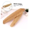 TOVINANNA Bath Towel Wall Mounted Back Scrubber Washer Exfoliating Handle