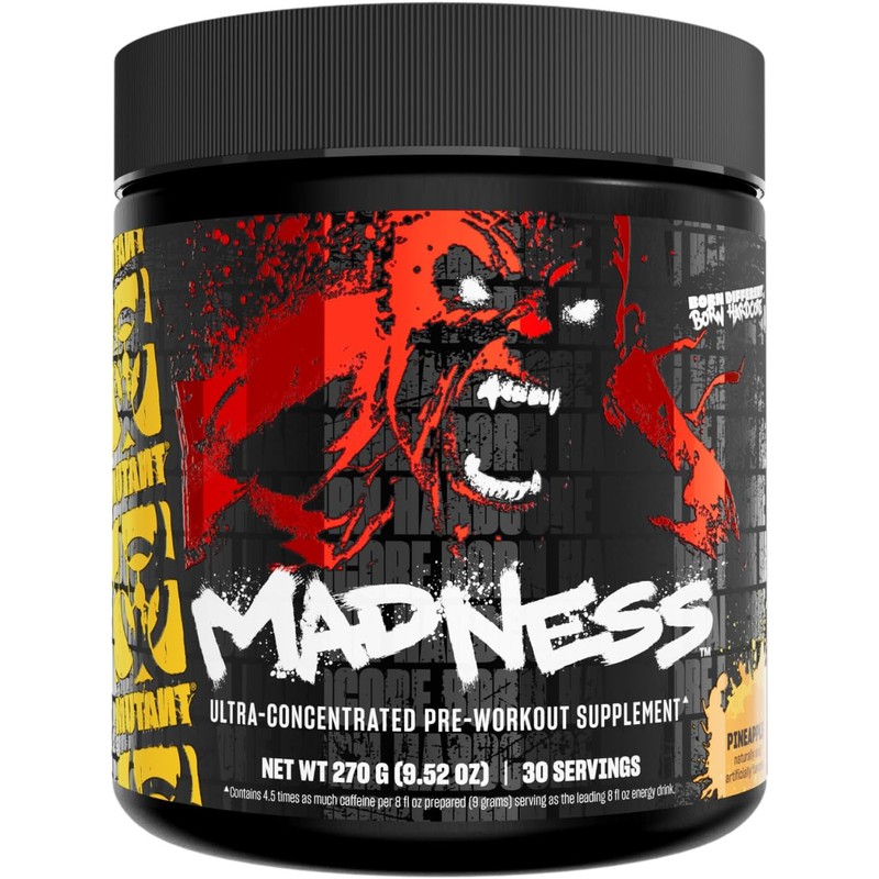 Mutant Madness Pre-Entreno Ultra Concentrado con Cafeína Naranja 285 g