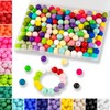 MAIBAOTA 120 Pcs Silicone Beads 24 Colors 15 mm Silcone