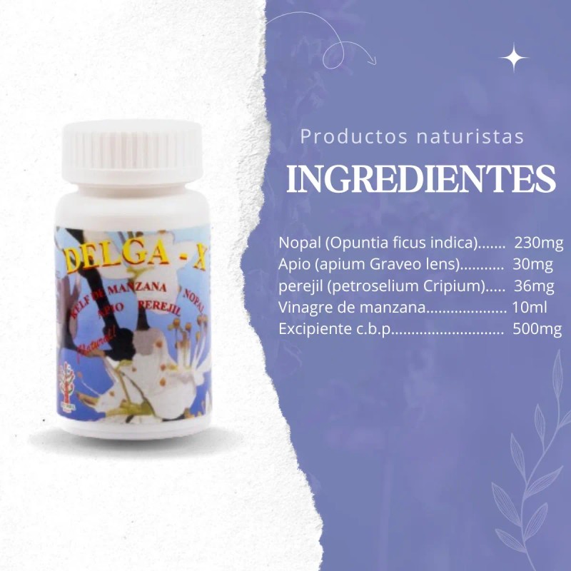 Delga Suplemento Bajar Peso Adelgazar Naturista Sabor