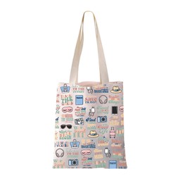 JYTAPP Travel Quotes Canvas Tote Bag Traveling Themed Gift Vacation Trip Shoulder Bag Traveler Gift Travel Enthusiast