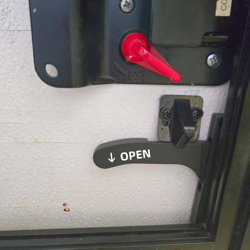RV Camper Screen Door Latch Handle Kit for Passenger Side