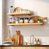 4 Inch Heavy Duty Floating Shelf Brackets,Hidden Black Metal L