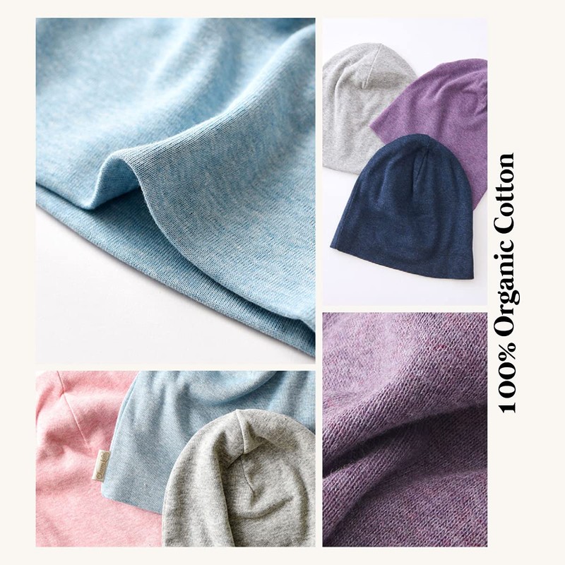 CHARM Gorro orgánico para niños pequeños – algodón holgado para