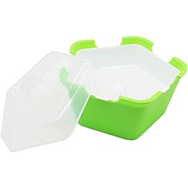 Bandeja de germinación de semillas con tapa, bandeja de germinación de semillas sin BPA, cultivador de brotes de frijoles, kit de germinación para cultivar semillas