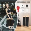 Slant Board for Calf Stretching, Professional Adjustable Portable Wooden Slant