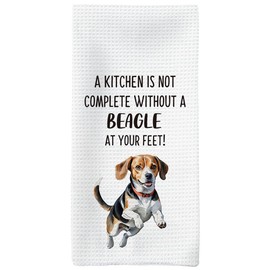 Tzhim Beagle Dog Gifts Kitchen Towels, Beagle Gifts for Women Men, Beagle Dog Dishcloths Tea Towel Dish Towels for Kitchen, BeagleDog Hand Towel, BeagleDog Decor forKitchen, 16x24inch