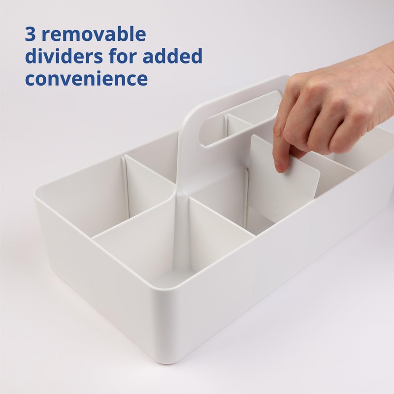 BLUE GINKGO Multipurpose Caddy Organizer - Stackable Plastic Caddy with