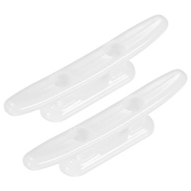 TIXIPEM 3 In Boat Dock Cleats [2PCS] - Rustproof Nylon Boat Cleats Tie Down Use for Piers & Docks & Kayaks & Sailboats & MarIne [White, 29mm Hole Centers] Kayak Rope Tie Nautical Decor