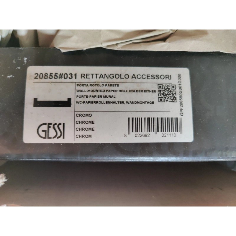 Gessi - 20855-031 - Wall-Mounted Tissue Holder Chrome